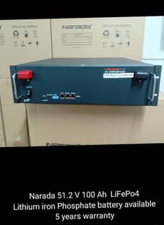 Narada 51.2V 100Ah LiFePO4 Lithium Battery | 5 Year Warranty|In Stock