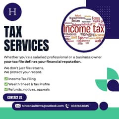 Tax Consultant - Income Tax, Sales Tax, Return Filing, Trademark, PSEB