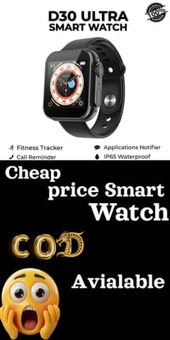 D30 Ultra Smart Watch Bracelet black