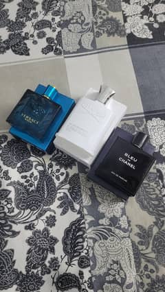 blue de channel creed silver mountain water and versace eros original
