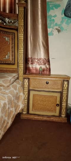 bed sidetable dressing 4 pieces set