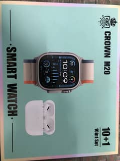 SMART WATCH WITH EARPODS CROWN M20