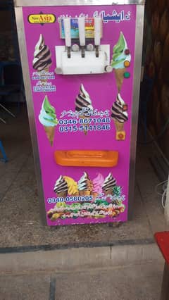 ice-cream machine and counter for sale just 4 months use