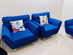 Modern Look Luxury 5Seater Sofa Set, Kulfi legs
