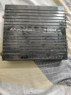 pioneer 1000 W. . . model OM 270  2 channel car amplifier ok Hai