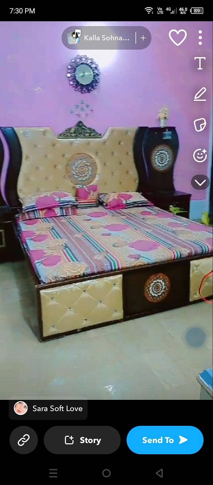 bed with side tables 4
