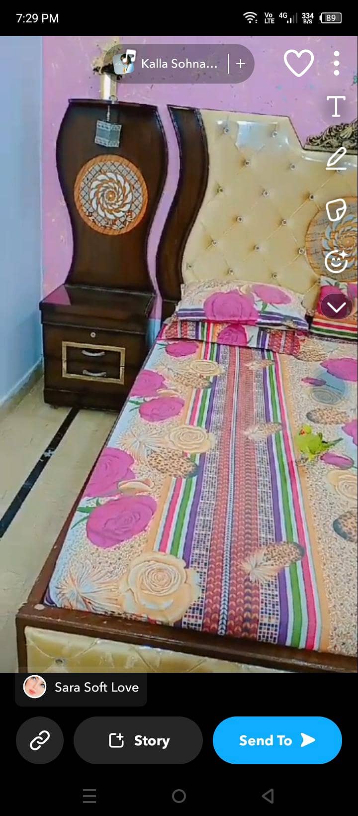 bed with side tables 6