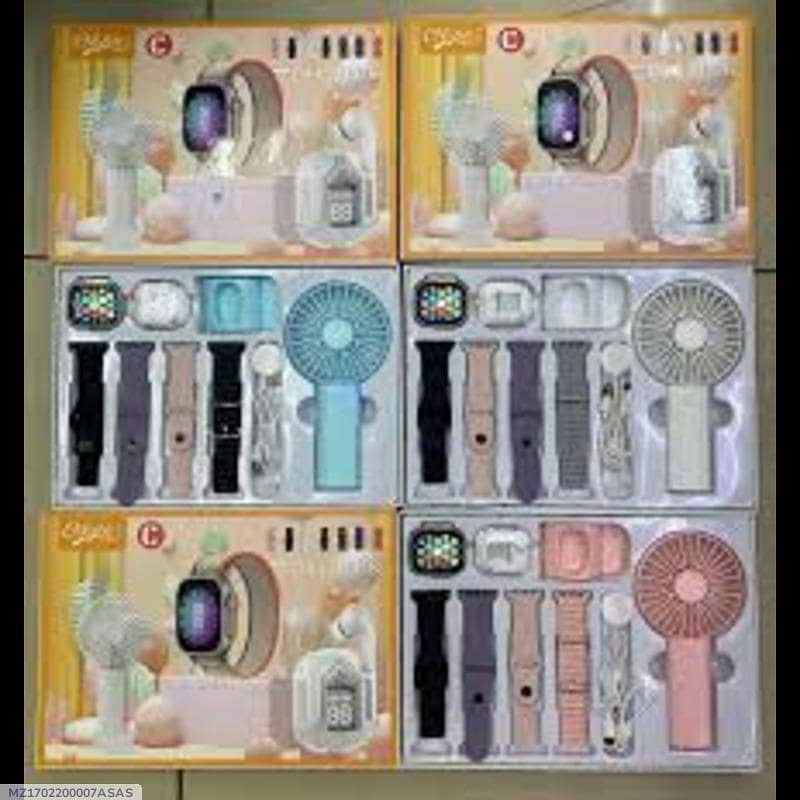 smart watch with 4 strip and airpuds and fan return allowed in 7 days 3