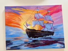 beautiful handmade acrylic painting