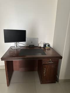 Classic Wooden Office/Study Table with Storage
