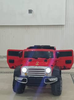 KIDS JEEP WITH STERRING + REMOTE CONTROL WITH SPECIAL FUNCTIONS