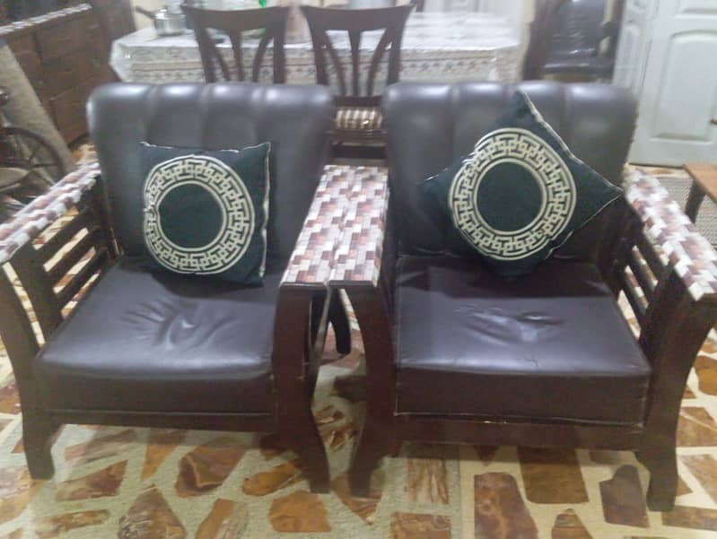 Sofa Set with table and trolley 2