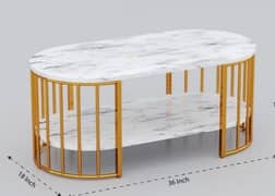 oval center table