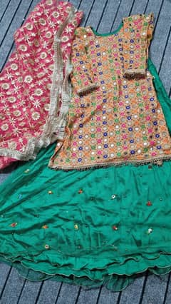 bridal mehndi dress