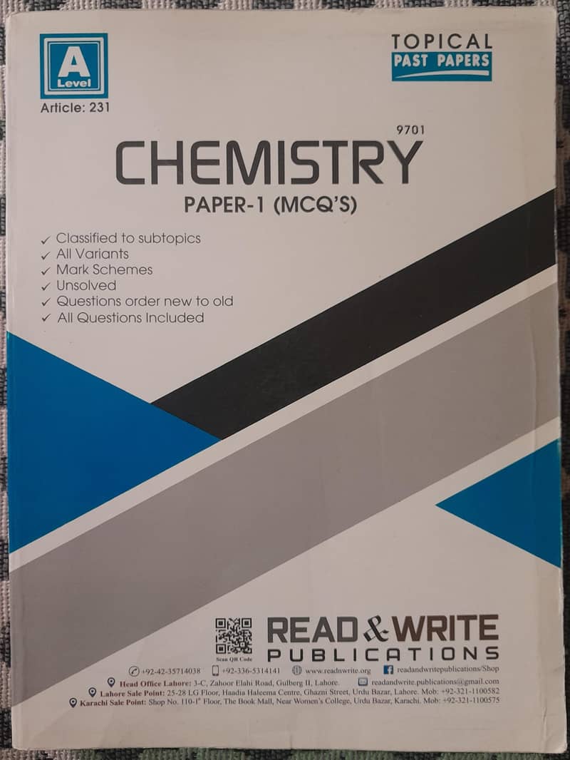 Read n Write A Level's Topical with Solutions 0