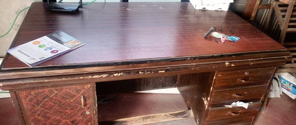 Office Table / Computer Table Size 5X3  and Revolving Chair 1