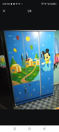 Kids Bed + Cupboard | Mickey Mouse Theme | With/Without Mattress|