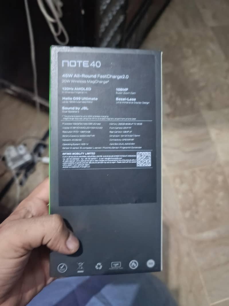 infnix note 40 8+8/256 condition 10/10 40k exchange possible 9