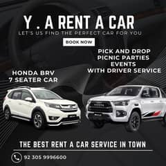 rent a car with driver | Honda Brv | 7 seater car |