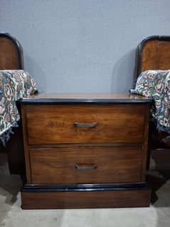 2 Single Shisham Beds for Sale