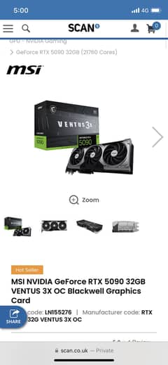 Nvidia graphic card 5090
