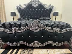 bed set with sites n dressing  deco