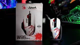 W95 Max Naraka RGB Gaming Mouse - 2 weeks used only - RGB -MACRO