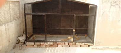 iron Cage . . 4 foot height . . 10 foot chorai. . urgent sale