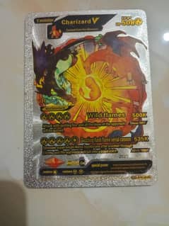 charizard v hp 508 pokamon card rare silver