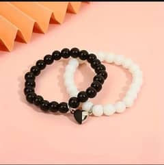 Customised magnetic heart bracelets