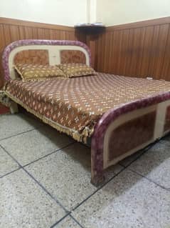 Wooden Queen Bed with Mattress - Budget Friendly