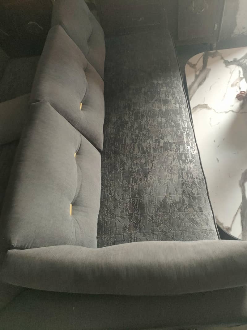 Sofa set with Marble Style Table – Rs. 40,000 Only 1