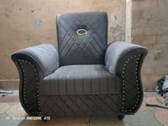 Luxury 7-Seater Sofa - Velvet Fabric | Excellent Condition