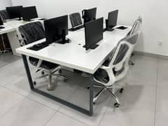 4 Person Workstation Table