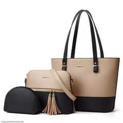 woman's PC textured leather hand bag  free delivery 