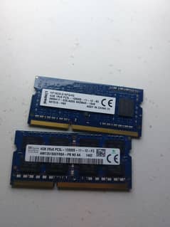 Kingston & SK Hynix 4GB DDR3 Laptop RAM (1600MHz)