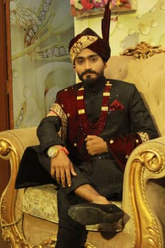 black sherwani  only one used