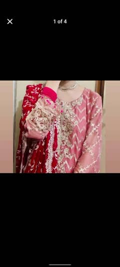 Ready to wear 3 pc pink dress 