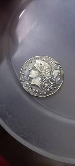 1977 Frank Gasparro's designed Liberty One Doller USA Rare & Old Coin