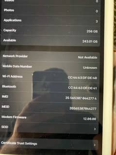 iPad pro 12.9 inch. 256gb bypass