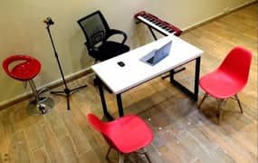 Modern K-shape computer and study table, office table, desktop table