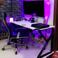 Modern K-shape computer and study table, office table, desktop table