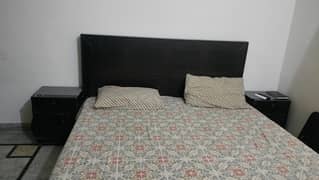 King Size Bed with Side Tables & Comfortable Mattress