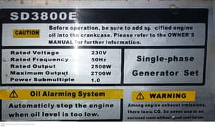 Gasoline Generator 2700W Japan Technology