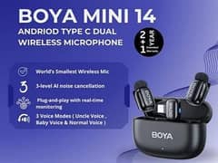 Boya Mini Wireless Dual mic 3 years Warranty 100% Original outdoor mic