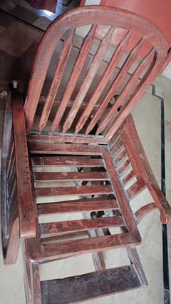 Wooden rocking chair