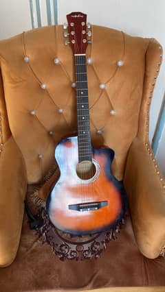 38” Acoustic Guitar with thrus Rod free strings,bag and picks