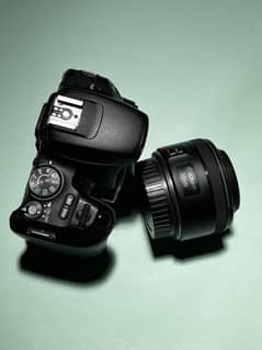 Canon 200d, 50mm 1.8 with accessories. Best beginner camera.