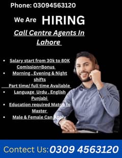Call Center job in lahore boys and girls