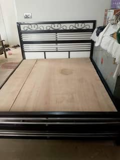 Queen size double bed (without mattress)